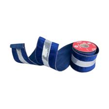 4"X 6 YD navy sequin trim in the center of navy velvet with - 130-350025