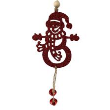 METAL GLITTER FLAT SNOWMAN 12*9.9 - 130-4200667