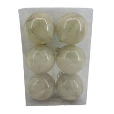 80MM SHINY BALL W/ PAINTING Marble patternTOTAL 6PCS IN A PV - 130-9502571