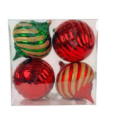 BOLA DE JARRO/ORNAMENTO DE DECORAÇÃO 150 MM 4 UNIDADES - 130-9502721