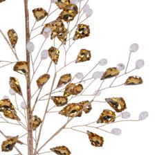 35CM CLEAR BEANDS +GOLD DIAMOND TREE - 140-1900329