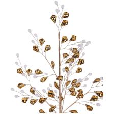 35CM CLEAR BEANDS +GOLD DIAMOND TREE - 140-1900329