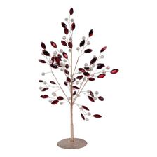 35CM PEARL +RED DIAMOND TREE - 140-1900337
