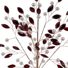35CM PEARL +RED DIAMOND TREE - 140-1900337
