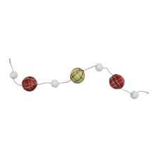 PLAID BALL GARLAND - 140-4100374