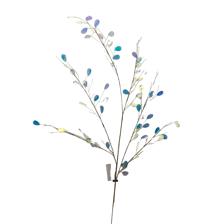 PLASTIC BEAD AND LEAVES BRANCH - 140-4700252