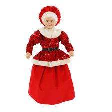 STANDING MRS SANTA 45cmH, PLAS - 160-4500521