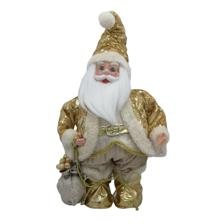 STANDING SANTA 40.5cmH PLASTICHEAD/HANDS - 160-4502725SM