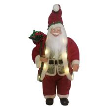 STANDING SANTA W/LED LIGHT  W/O BATTERY 71cmH PLASTIC HEAD/H - 160-4503050