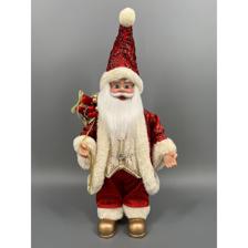 STANDING MUSICAL SANTA 45.5cmHPLASTIC HEAD/HANDS TUNE: SANT - 160-4503345