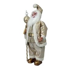 STANDING MUSICAL SANTA 71CMH PLASTIC HEADHANDS SANTA CLAUSE - 160-4503953