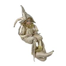 SITTING KID JESTER 56CMH PORCELAIN HEADHANDS - 160-4503963SM
