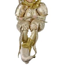 SITTING KID JESTER 56CMH PORCELAIN HEADHANDS - 160-4503963SM