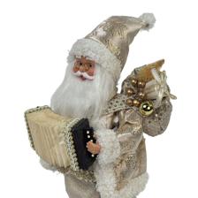 STANDING ACCORDION SANTA 30CMHWMUSIC & MOVEMENT BATTERY OPE - 160-4503989B
