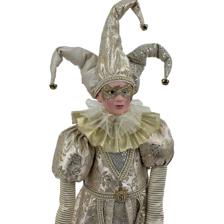 STANDING MASK JESTER 122CMH PLASTIC HEADHANDS - 160-4503993