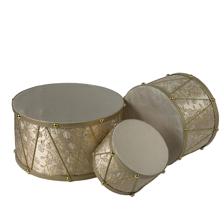 CONJUNTO DE TAMBORES DECORATIVOS JG - 160-4503998