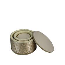 CONJUNTO DE TAMBORES DECORATIVOS JG - 160-4503998