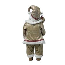 STANDING MUSICAL SANTA 71CMH PLASTIC HEADHANDS SANTA CLAUSE - 160-4504051