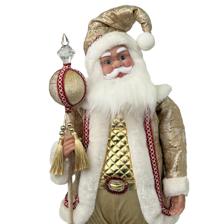 STANDING MUSICAL SANTA 71CMH PLASTIC HEADHANDS SANTA CLAUSE - 160-4504051
