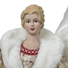 ANGEL WFEATHER WINGS 61CMH PORCELAIN HEADHANDS - 160-4504057