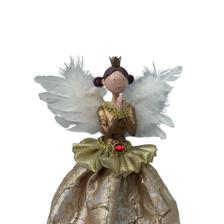 ANGEL WFEATHER WINGS 28CMH POLYRESIN HEADHANDS - 160-4504058