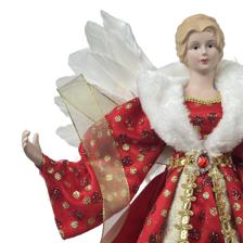 ANGEL WFEATHER WINGS 61CMH PORCELAIN HEADHANDS - 160-4504094