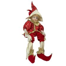 SITTING MUSICAL KID JESTER 56CMH PORCELAIN HEADHANDS TOY LAN - 160-4504098