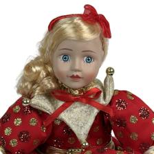 SITTING MUSICAL KID JESTER 43CMH PORCELAIN HEADHANDS TOY LAN - 160-4504099