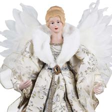ANGEL WFEATHER WINGS 61CMH PORCELAIN HEADHANDS - 160-4504141