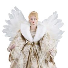 ANGEL WFEATHER WINGS 61CMH PORCELAIN HEADHANDS - 160-4504166