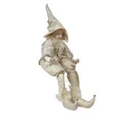 SITTING MUSICAL KID JESTER 56CMH PORCELAIN HEADHANDS TOY LAN - 160-4504170