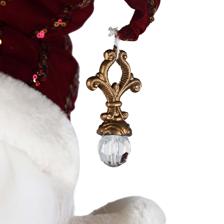 SITTING MUSICAL SANTA 66CMH PLASTIC HEADHANDS SANTA CLAUSE I - 160-4504233