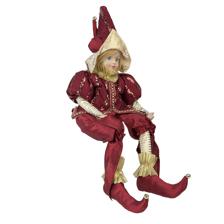 SITTING MUSICAL KID JESTER 56CMH PORCELAIN HEADHANDS TOY LAN - 160-4504239