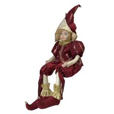 SITTING MUSICAL KID JESTER 56CMH PORCELAIN HEADHANDS TOY LAN - 160-4504239