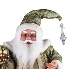 SITTING MUSICAL SANTA 66CMH PLASTIC HEADHANDS SANTA CLAUSE I - 160-4504273