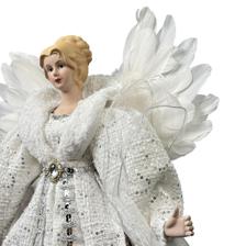ANGEL WFEATHER WINGS 61CMH PORCELAIN HEADHANDS - 160-4504303