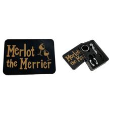 BLACK TIN BOX WITH COLLARFOILCUTTER AND WAITER'S CORKSCREW - 180-0300040