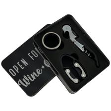BLACK TIN BOX WITH COLLARFOILCUTTER AND WAITER'S CORKSCREW - 180-0300041