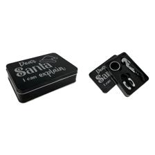 BLACK TIN BOX WITH COLLARFOILCUTTER AND WAITER'S CORKSCREW - 180-0300043