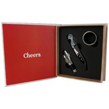 BOOK CASE WITH WAITER'S CORKSCREWPOURERCOLAR SET OF 3 - 180-0300045