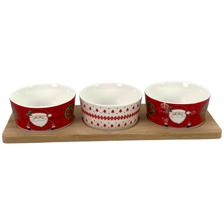 3 CERAMIC BOWL WITH DECAL DIA8.5X4
1 BAMBOO TRAY - 180-2000051
