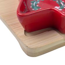 2 CERAMIC BOWL WITH DECAL DIA8.5X4
1 STAR CERAMIC DISH WITH - 180-2000083