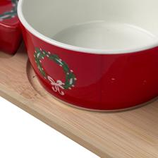 2 CERAMIC BOWL WITH DECAL DIA8.5X4
1 STAR CERAMIC DISH WITH - 180-2000083