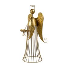 METAL XMAS ANGLE DCOR CANDLE HOLDER - 180-2500081