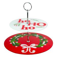 GLASS 2-TIER TRAY - 180-3100143