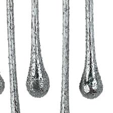 SET OF 6 GLASS ICICLES - 180-3301093