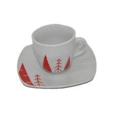 SET OF 6 90CC CUP AND SAUCERROUND SHAPE - 180-6100065