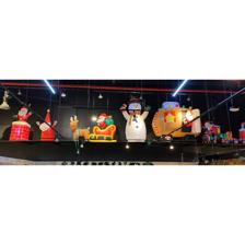 240CM LONG SANTA ON TRAIN - 200-1600020/1