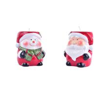 SANTA CANDLE 2SET 6.5X6X7.5CM - 200-2300066