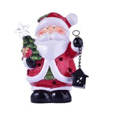 CERAMIC SANTA W/ LED LIGHT & 2 - 200-2300091